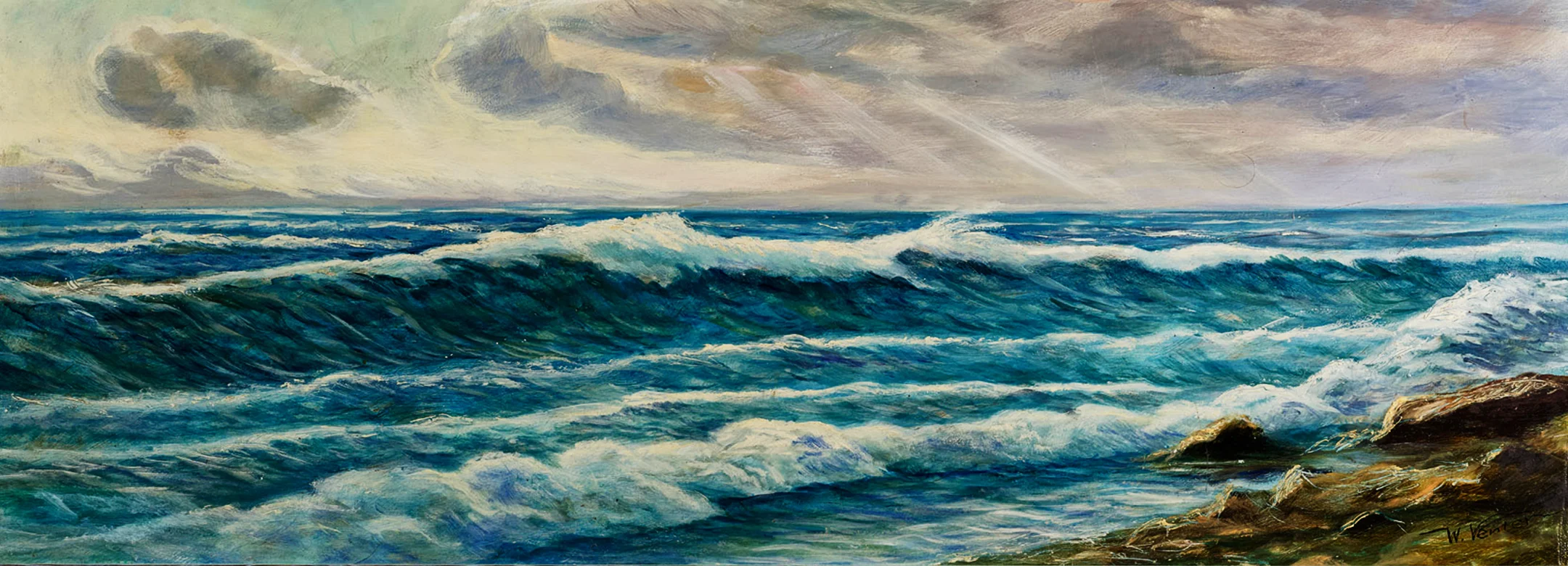 Wellen im Meer - Walter Venter Gemälde